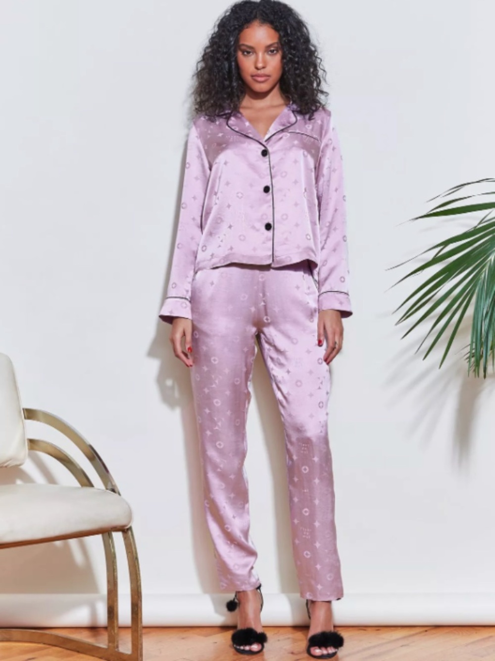 BNWT Silk Fleur Du Mal Pajama Set